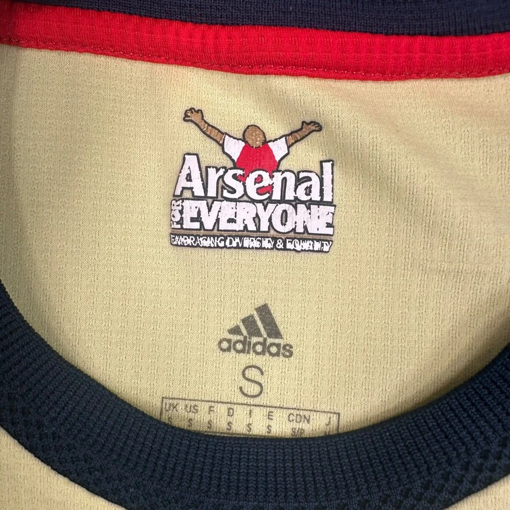 Adidas Arsenal Jersey Mens Small Yellow 2021-22 Away GM0219 Authentic Gunners